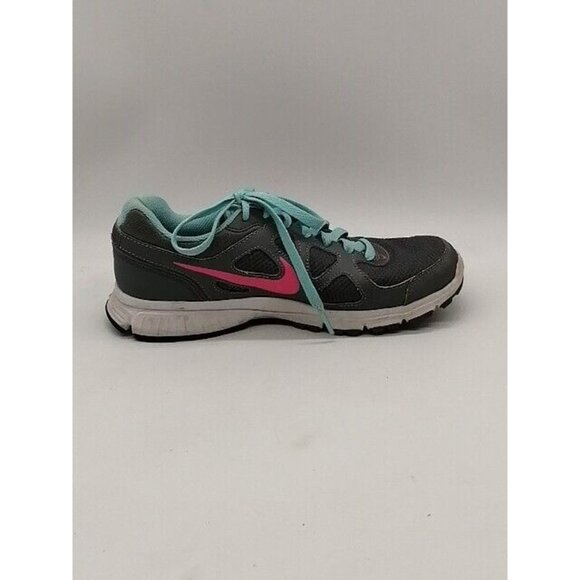Nike Womens‎ Sneakers Revolution Gray Green Lace Up Running Shoe Low Top 7.5 - Picture 2 of 10